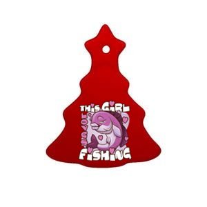 This Girl Loves Fishing Ceramic Tree Ornament