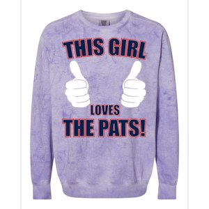 This Girl Loves The Pats Colorblast Crewneck Sweatshirt