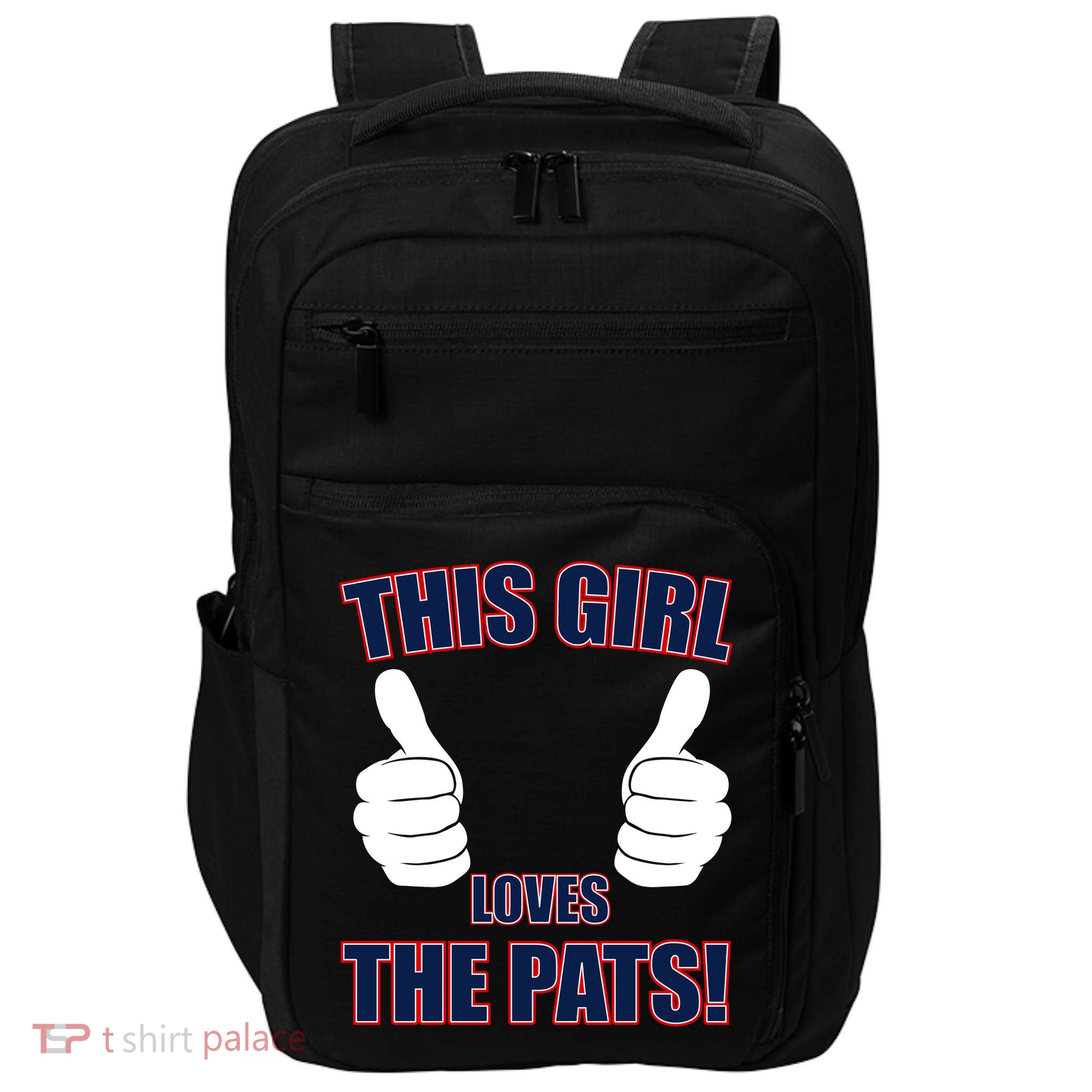 This Girl Loves The Pats Impact Tech Backpack