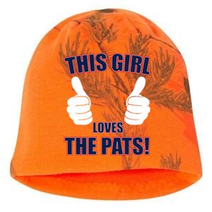 This Girl Loves The Pats Kati - Camo Knit Beanie