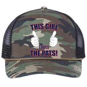 This Girl Loves The Pats Retro Rope Trucker Hat Cap