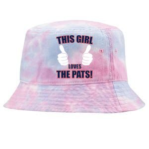 This Girl Loves The Pats Tie-Dyed Bucket Hat