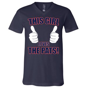 This Girl Loves The Pats V-Neck T-Shirt