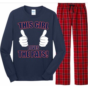 This Girl Loves The Pats Long Sleeve Pajama Set