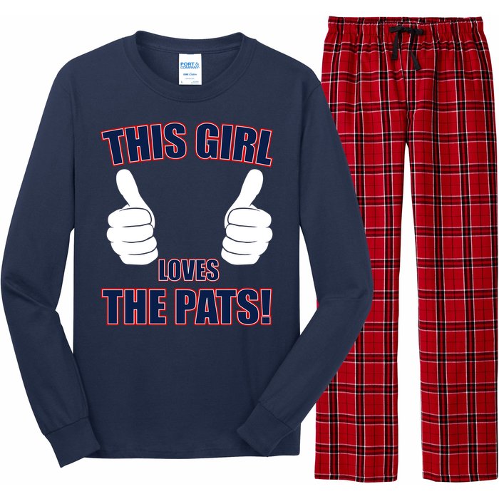 This Girl Loves The Pats Long Sleeve Pajama Set