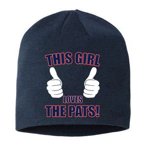 This Girl Loves The Pats Sustainable Beanie