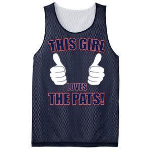 This Girl Loves The Pats Mesh Reversible Basketball Jersey Tank