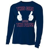 This Girl Loves The Pats Cooling Performance Long Sleeve Crew