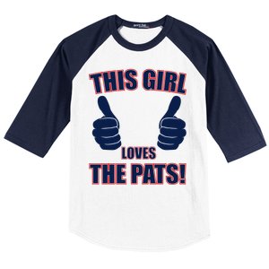 This Girl Loves The Pats Baseball Sleeve Shirt