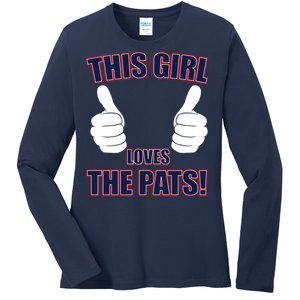 This Girl Loves The Pats Ladies Long Sleeve Shirt