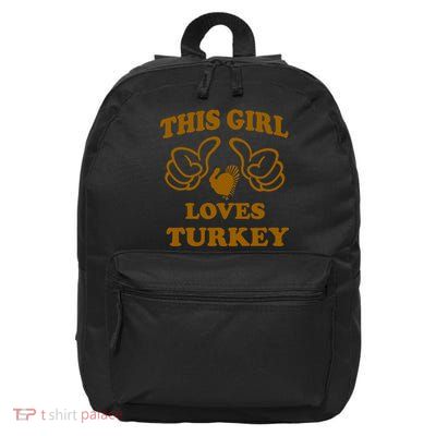 This Girl Loves Turkey 16 in Basic Backpack