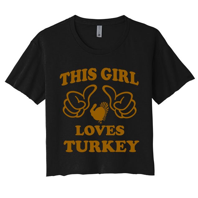 This Girl Loves Turkey Crop Top