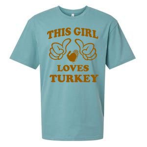 This Girl Loves Turkey Sueded Cloud Jersey T-Shirt