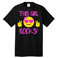 This Girl Rocks Funny Emoji Tall T-Shirt