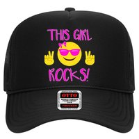 This Girl Rocks Funny Emoji Trucker Hat
