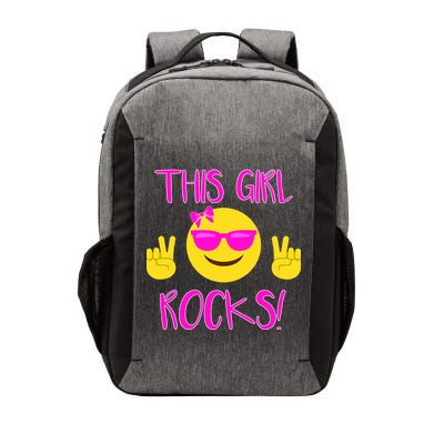 This Girl Rocks Funny Emoji Vector Backpack