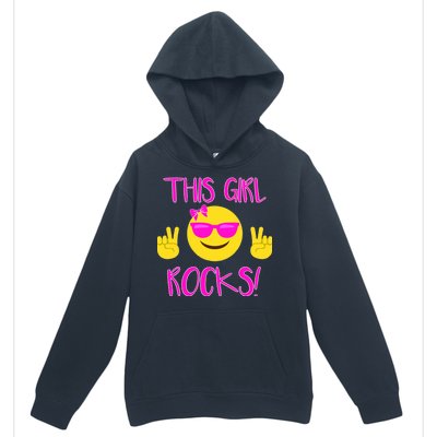 This Girl Rocks Funny Emoji Urban Pullover Hoodie