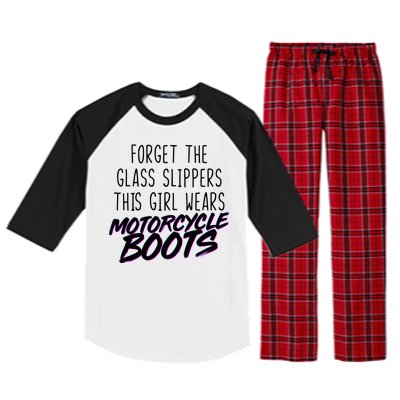 This Girl Wears Motorcycle Boots Raglan Sleeve Pajama Set