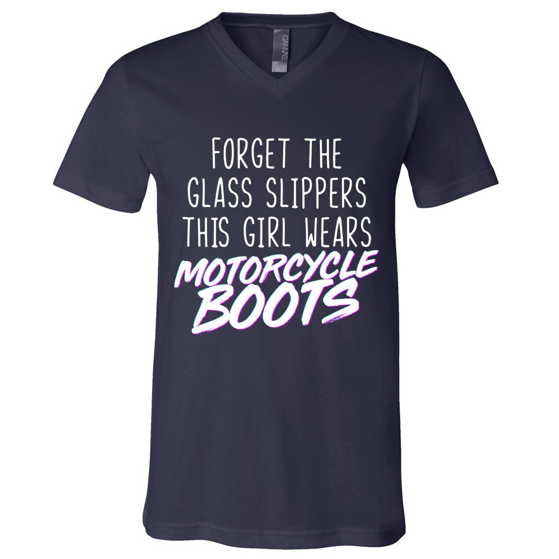 This Girl Wears Motorcycle Boots V-Neck T-Shirt