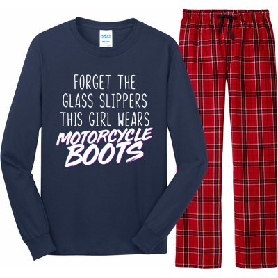 This Girl Wears Motorcycle Boots Long Sleeve Pajama Set