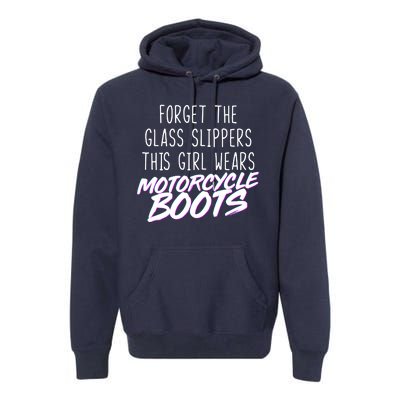 This Girl Wears Motorcycle Boots Premium Hoodie