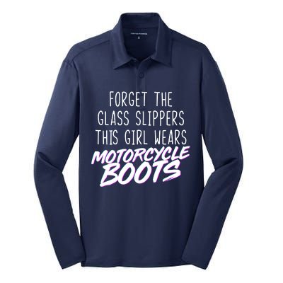 This Girl Wears Motorcycle Boots Silk Touch Performance Long Sleeve Polo