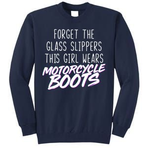 This Girl Wears Motorcycle Boots Tall Sweatshirt