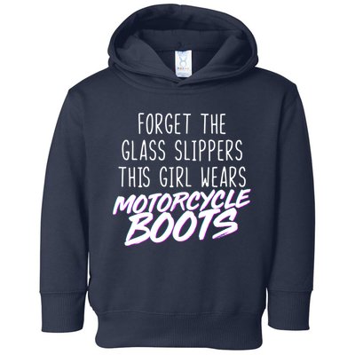 This Girl Wears Motorcycle Boots Toddler Hoodie