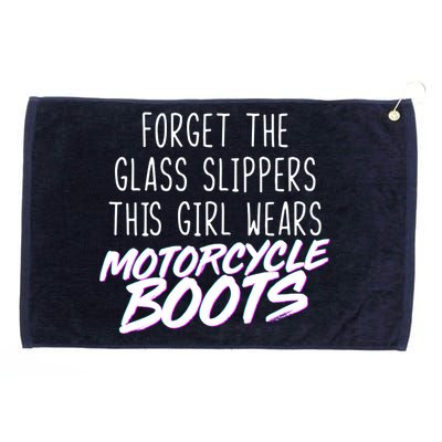 This Girl Wears Motorcycle Boots Grommeted Golf Towel