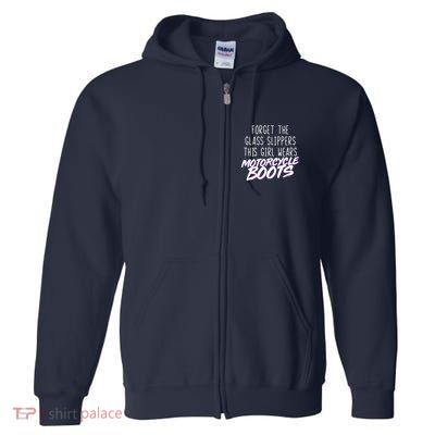 This Girl Wears Motorcycle Boots Full Zip Hoodie