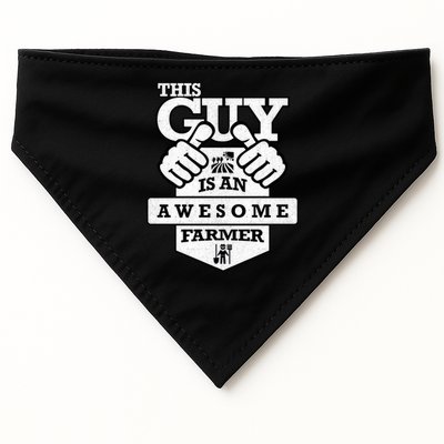 This Guy Is An Awesome Farmer USA-Made Doggie Bandana