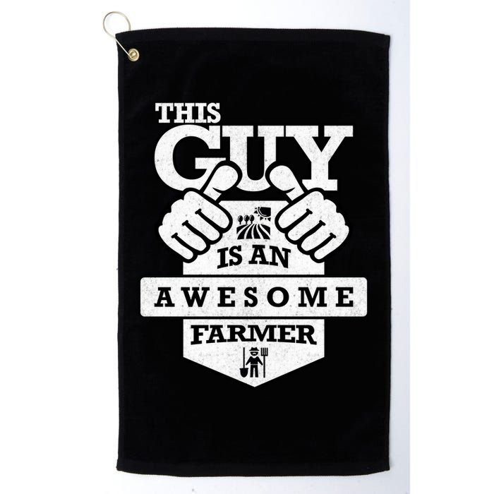This Guy Is An Awesome Farmer Golf Towel