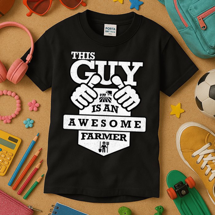 This Guy Is An Awesome Farmer Kids T-Shirt