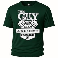 This Guy Is An Awesome Farmer Cooling Performance Crew T-Shirt