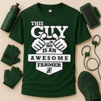 This Guy Is An Awesome Farmer Cooling Performance Crew T-Shirt