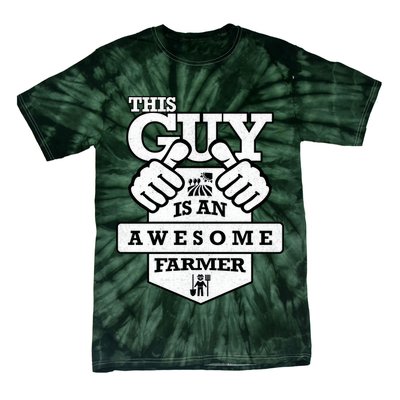 This Guy Is An Awesome Farmer Tie-Dye T-Shirt