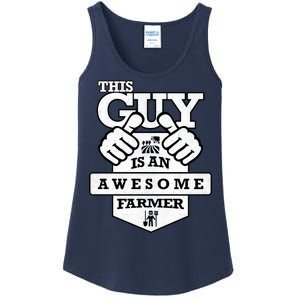 This Guy Is An Awesome Farmer Ladies Essential Tank