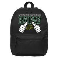 This Guy Is An Awesome Papa 16 in Basic Backpack