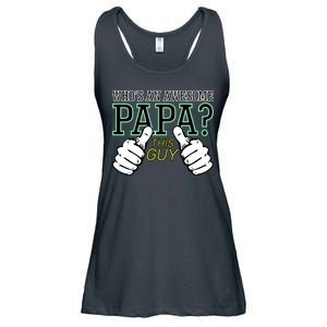 This Guy Is An Awesome Papa Ladies Essential Flowy Tank