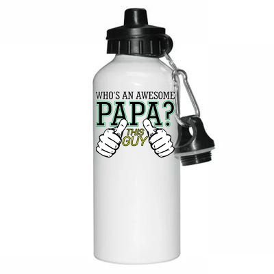 This Guy Is An Awesome Papa Aluminum Water Bottle