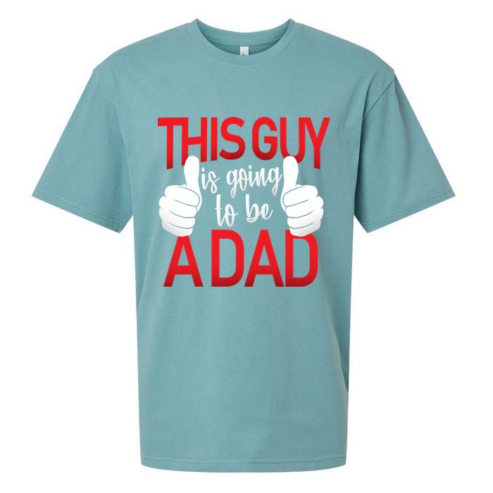 This Guy Is Going To Be A Dad Sueded Cloud Jersey T-Shirt