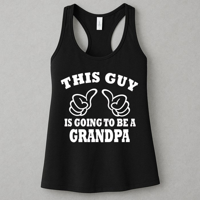 This Guy Is Going To Be A Grandpa Womens Tank Top