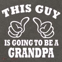 This Guy Is Going To Be A Grandpa Cotton Canvas Backpack
