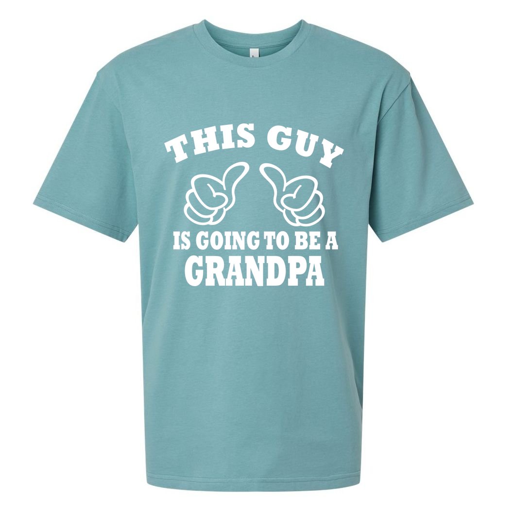 This Guy Is Going To Be A Grandpa Sueded Cloud Jersey T-Shirt