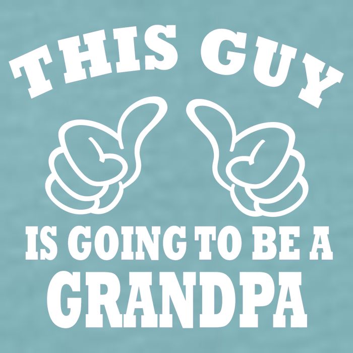 This Guy Is Going To Be A Grandpa Sueded Cloud Jersey T-Shirt