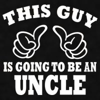 This Guy Is Going To Be An Uncle Ladies PosiCharge Tri-Blend Wicking Tank