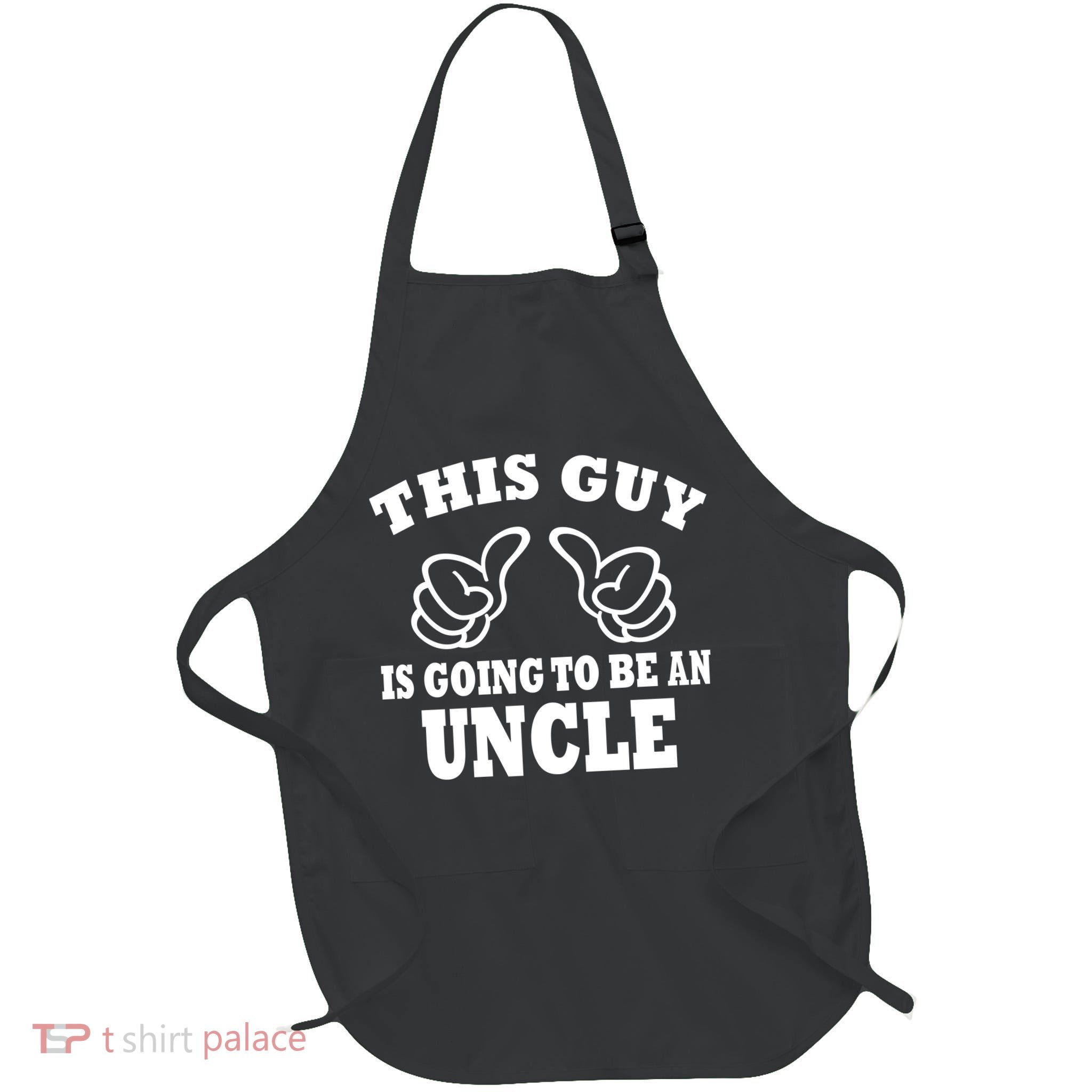 This Guy Is Going To Be An Uncle Full-Length Apron With Pockets