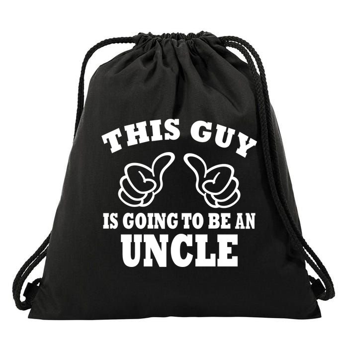 This Guy Is Going To Be An Uncle Drawstring Bag