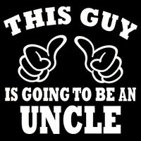 This Guy Is Going To Be An Uncle Drawstring Bag