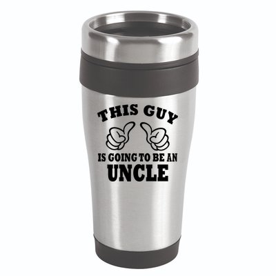 This Guy Is Going To Be An Uncle 16oz Travel Tumbler